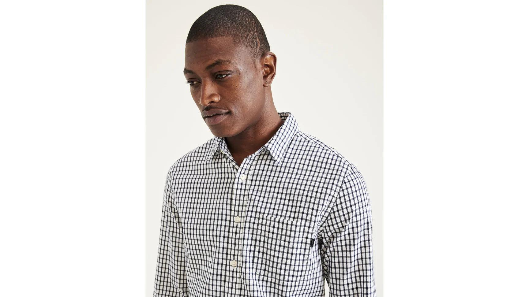 Camisa Slin Fit Icon Button Up - ECRU