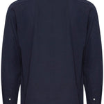 Camisa !Solid Enea Allan Insignia Blue - ECRU