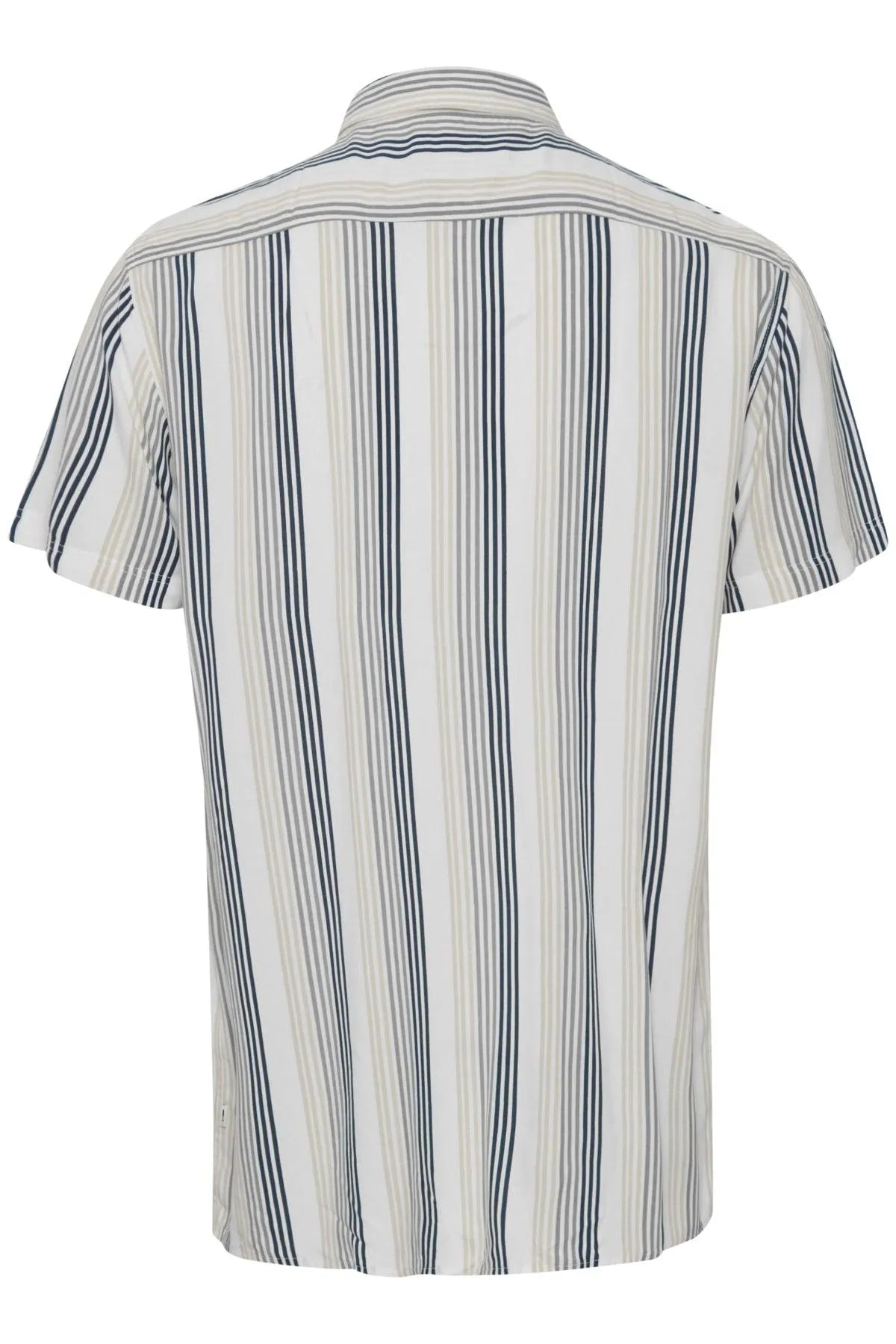 Camisa !Solid Frick Insignia Blue - ECRU