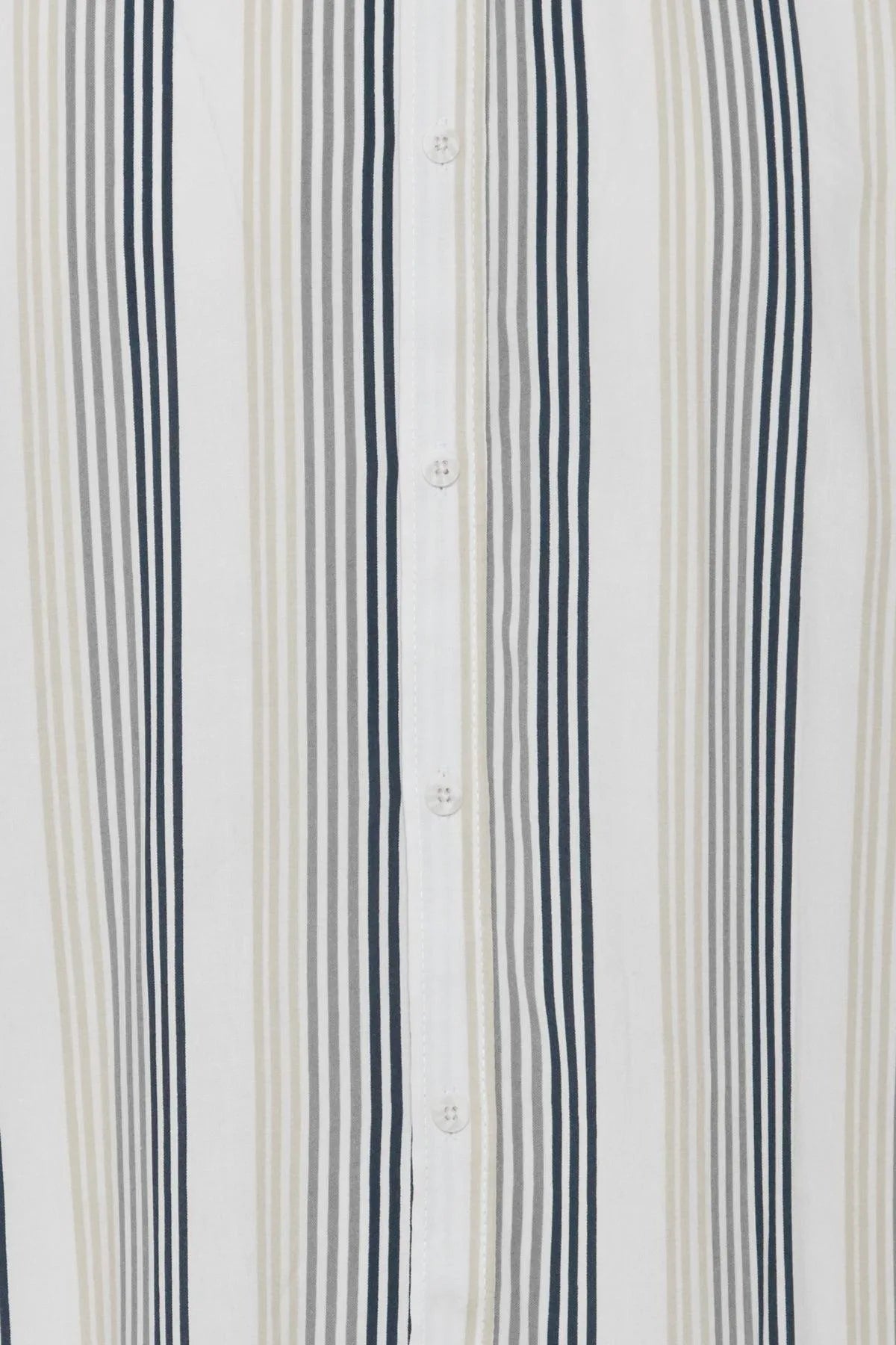 Camisa !Solid Frick Insignia Blue - ECRU