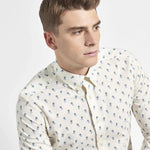 Camisa Spot Print - ECRU