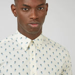 Camisa Spot Print - ECRU