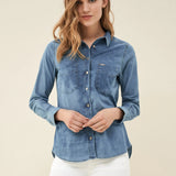 CAMISA VAQUERA REGULAR - ECRU