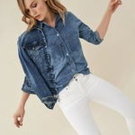 CAMISA VAQUERA REGULAR - ECRU