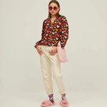 Camisa Volante Muñeca Love - ECRU