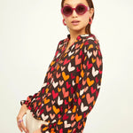 Camisa Volante Muñeca Love - ECRU