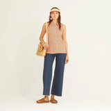 Camisa Xantik Sin Mangas Ceramic - ECRU