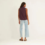 Camisa Xantik Tirantes Navy Cherries - ECRU