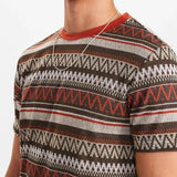 Camiseta Akkikki Jacquard Cinnamon Stick - ECRU