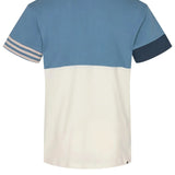 Camiseta Akkikki Stripe Cornet Blue - ECRU
