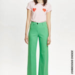 Camiseta algodón orgánico corazones - ECRU