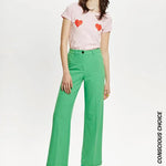 Camiseta algodón orgánico corazones - ECRU