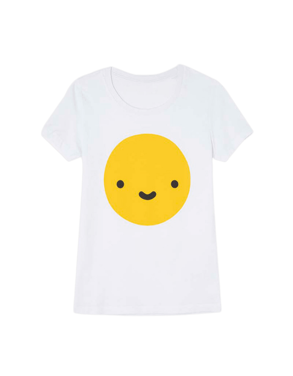 Camiseta algodón orgánico smiley - ECRU