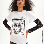 Camiseta algodón orgánico who cares - ECRU