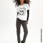 Camiseta algodón orgánico who cares - ECRU