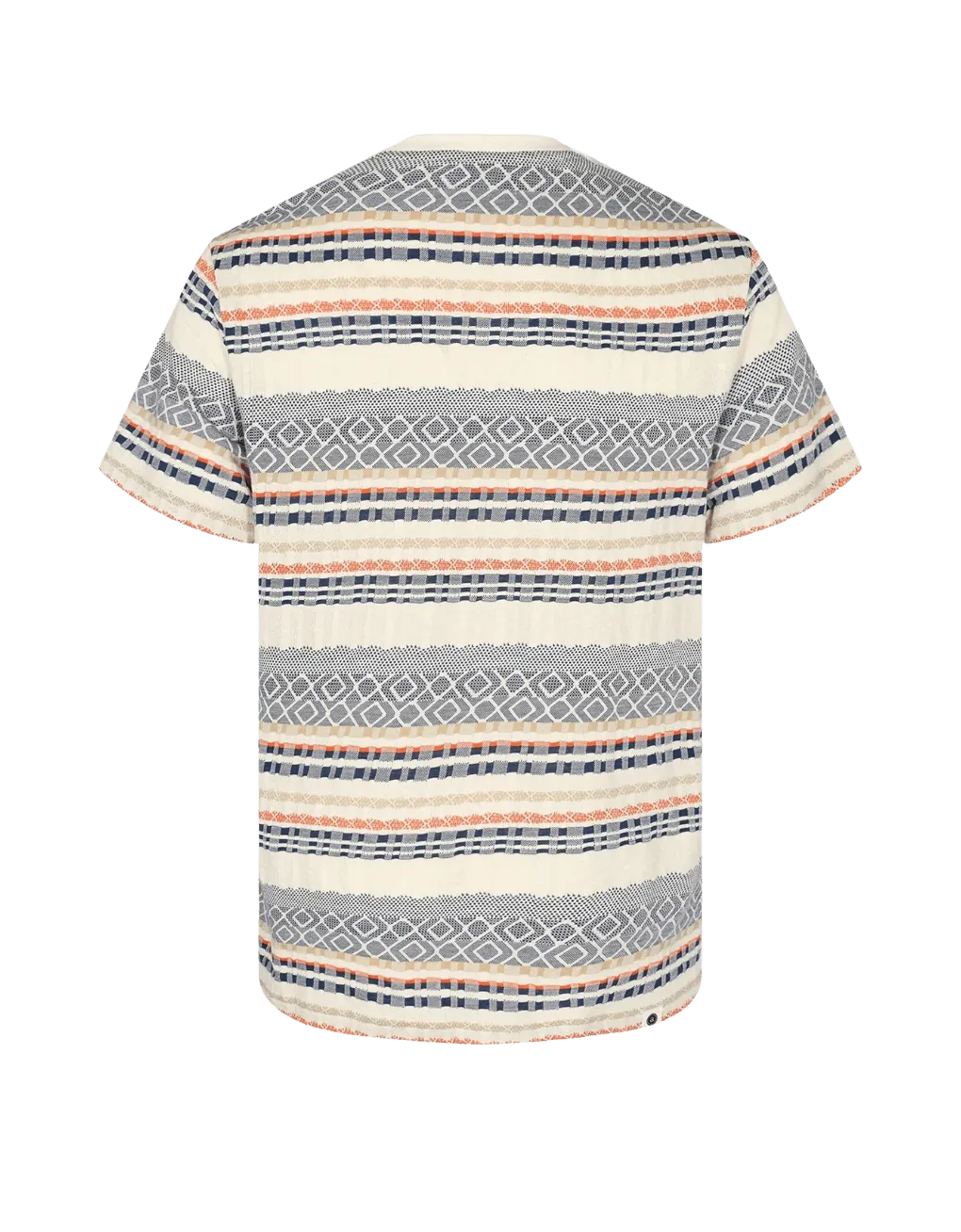 Camiseta Anerkjendt Manga Corta Akkikki Jacquard Tofu - ECRU