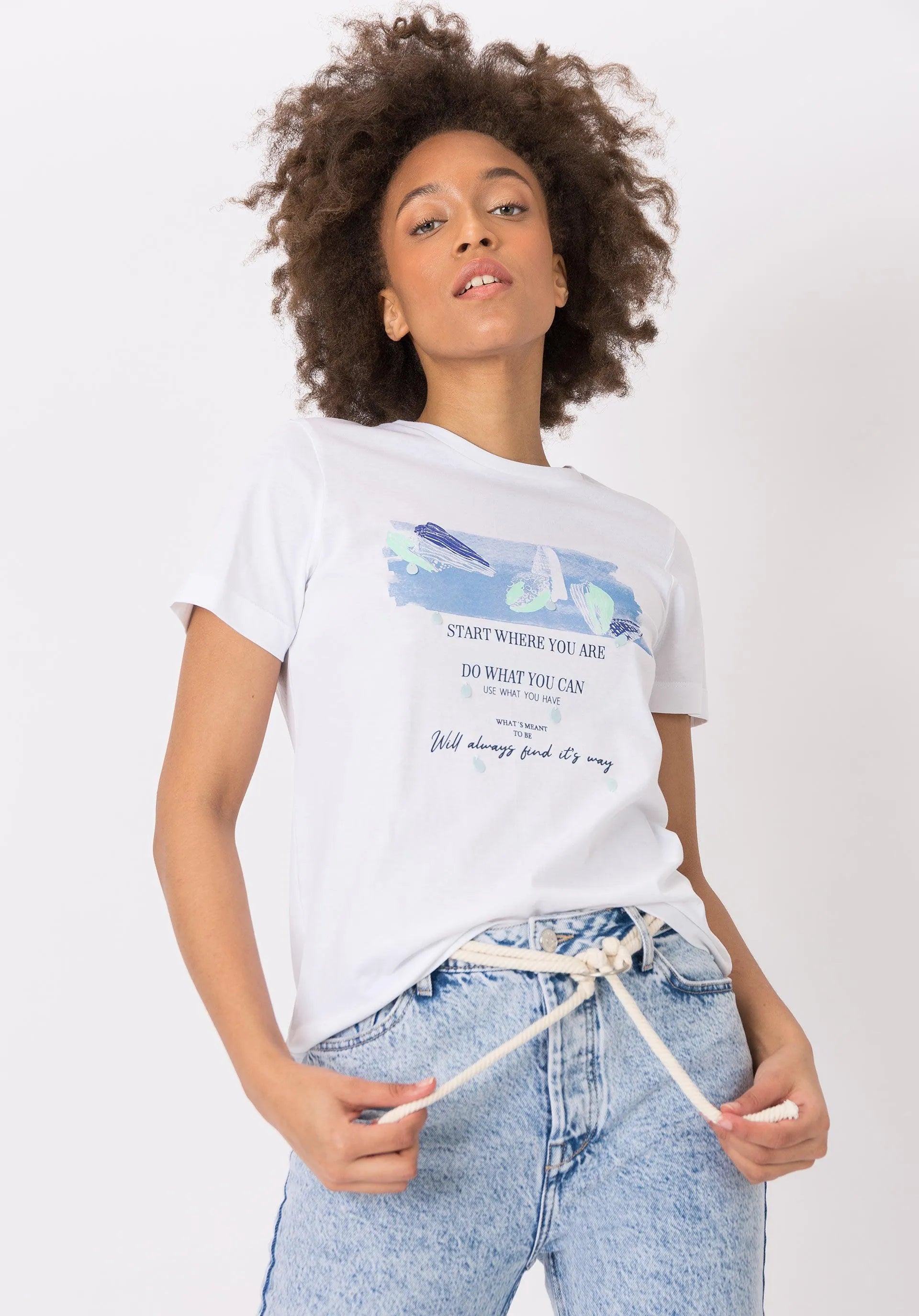 Camiseta Aura - ECRU