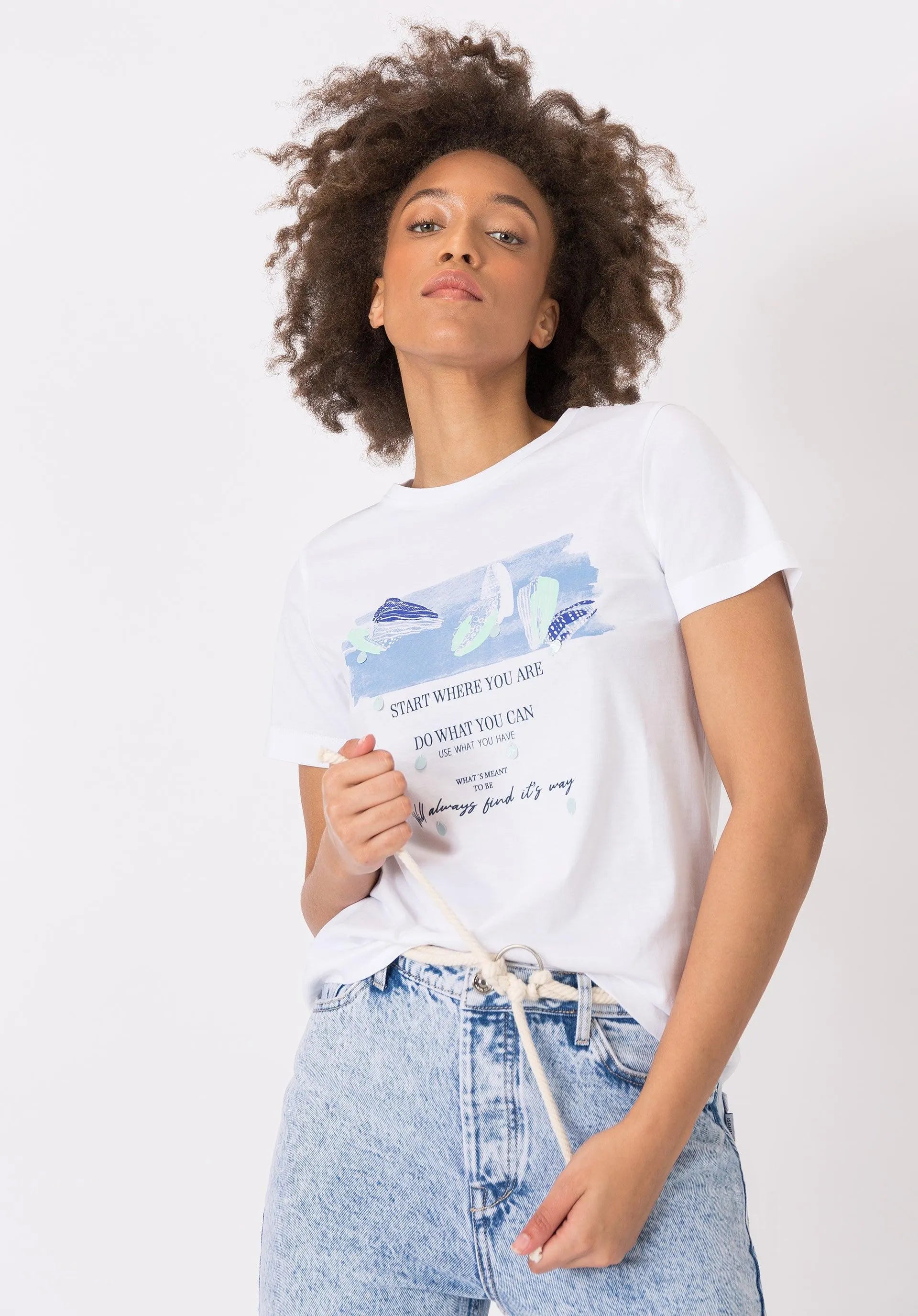 Camiseta Aura - ECRU