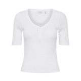 Camiseta B.Young Rilki Button Optical White - ECRU