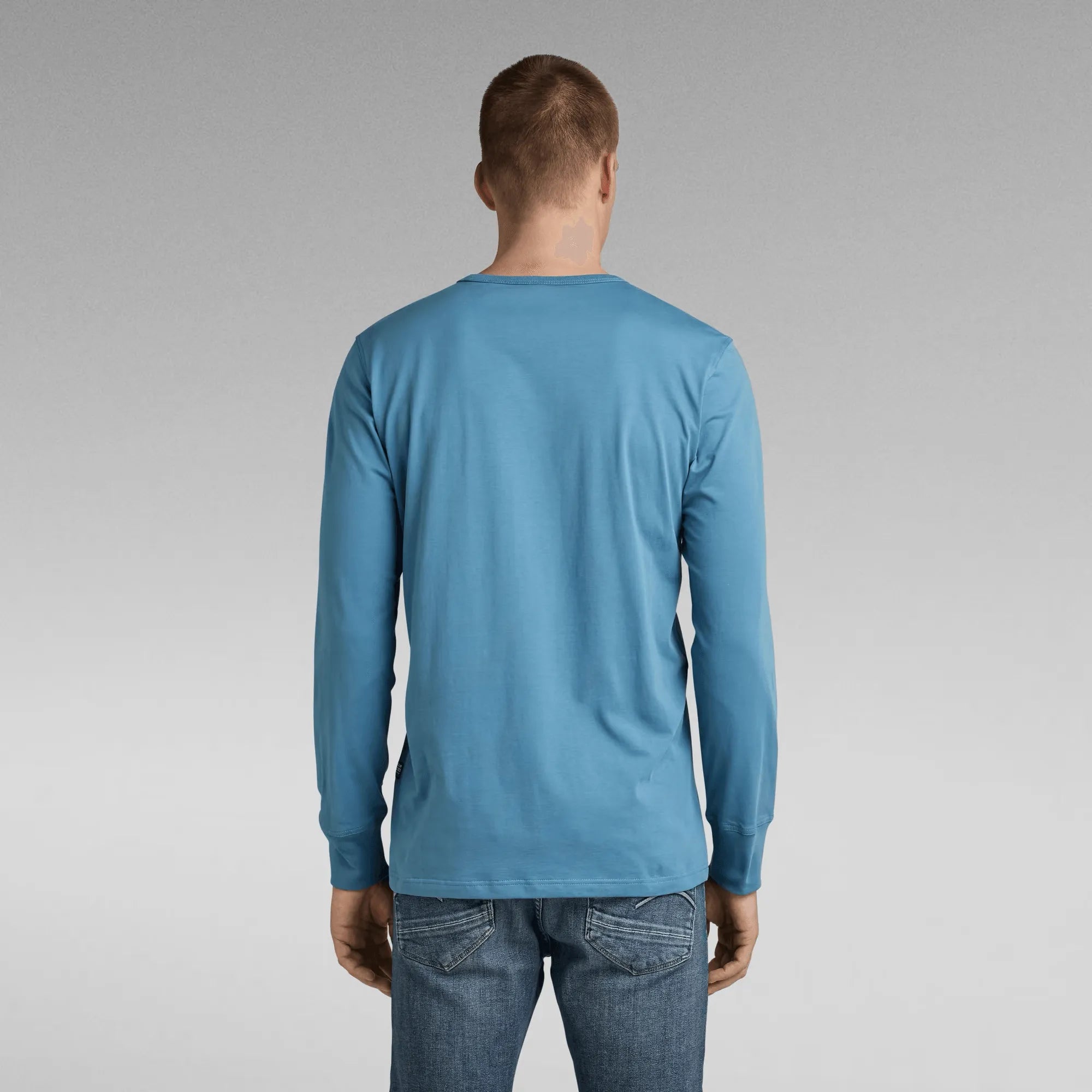 Camiseta Base Round Neck Retro Blue - ECRU