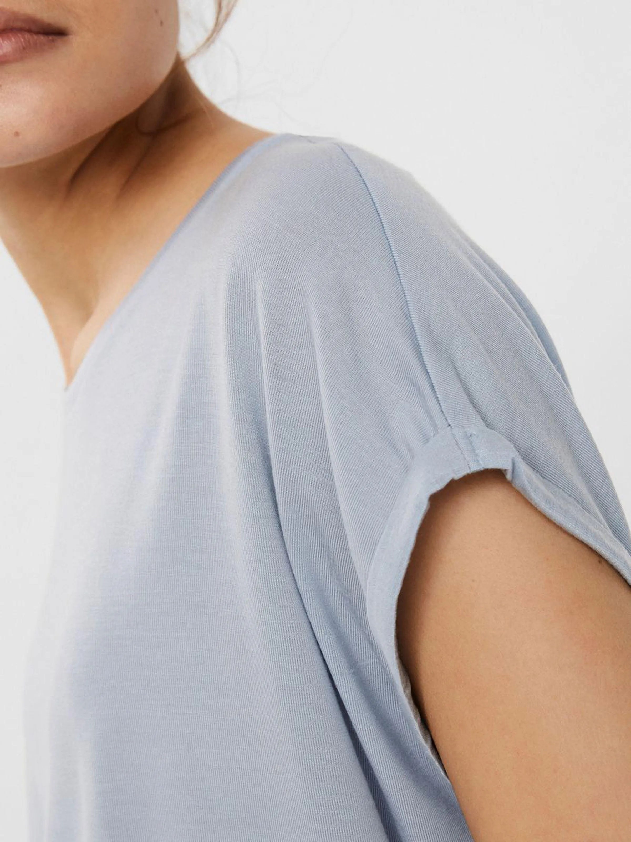 Camiseta Básica AWARE Blue Fog - ECRU