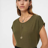 Camiseta Básica AWARE Ivy Green - ECRU