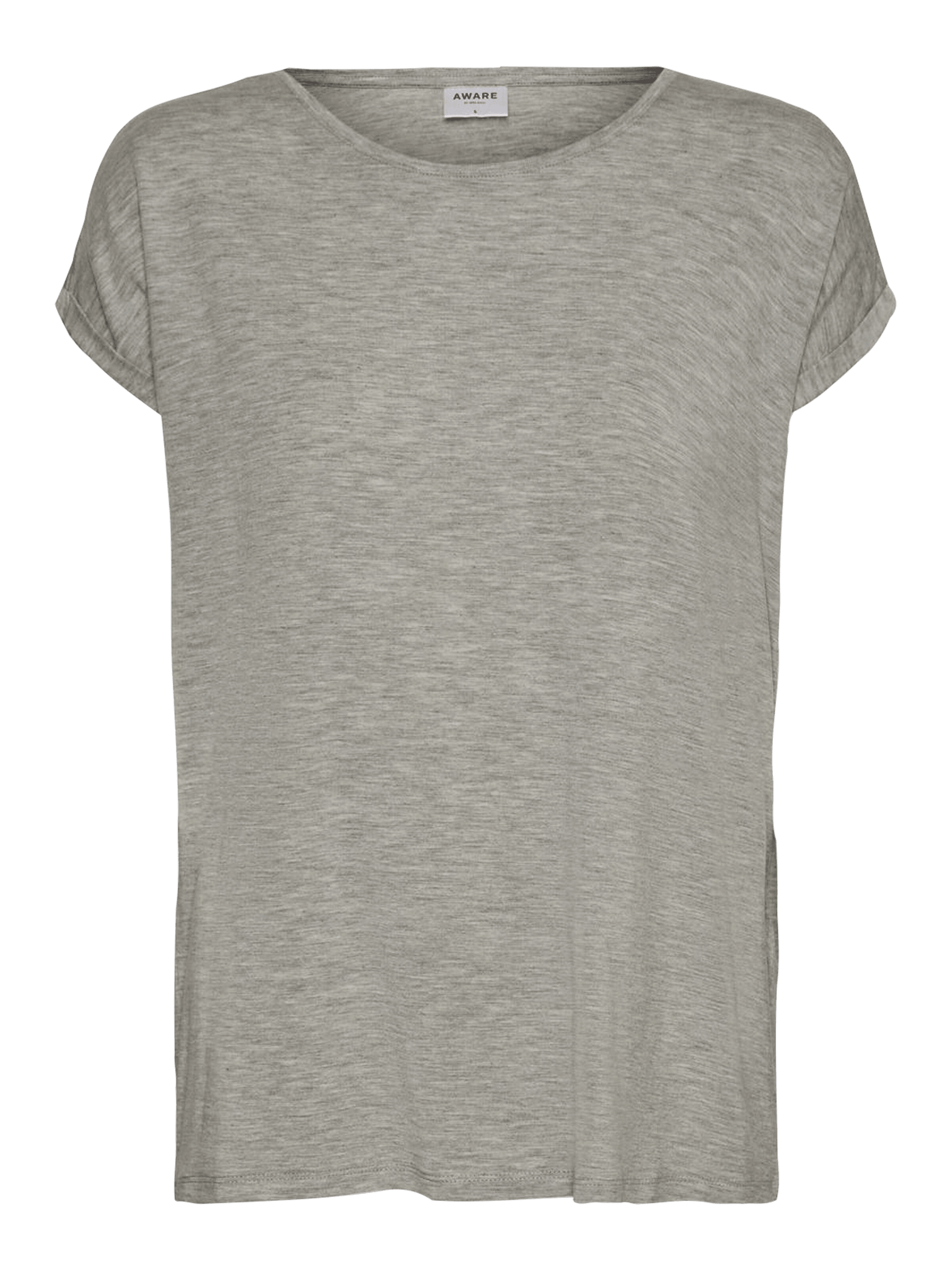 Camiseta Básica AWARE Light Grey Melange - ECRU