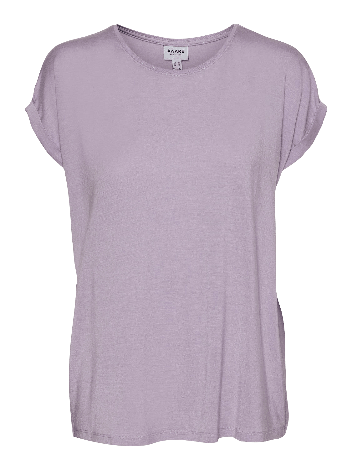 Camiseta Básica AWARE Pastel Lilac - ECRU