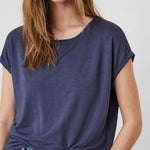 Camiseta Básica AWARE Vintage Indigo - ECRU