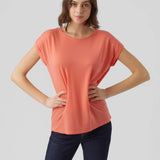Camiseta Básica de Mujer Vero Moda AWARE Georgia Peach - ECRU