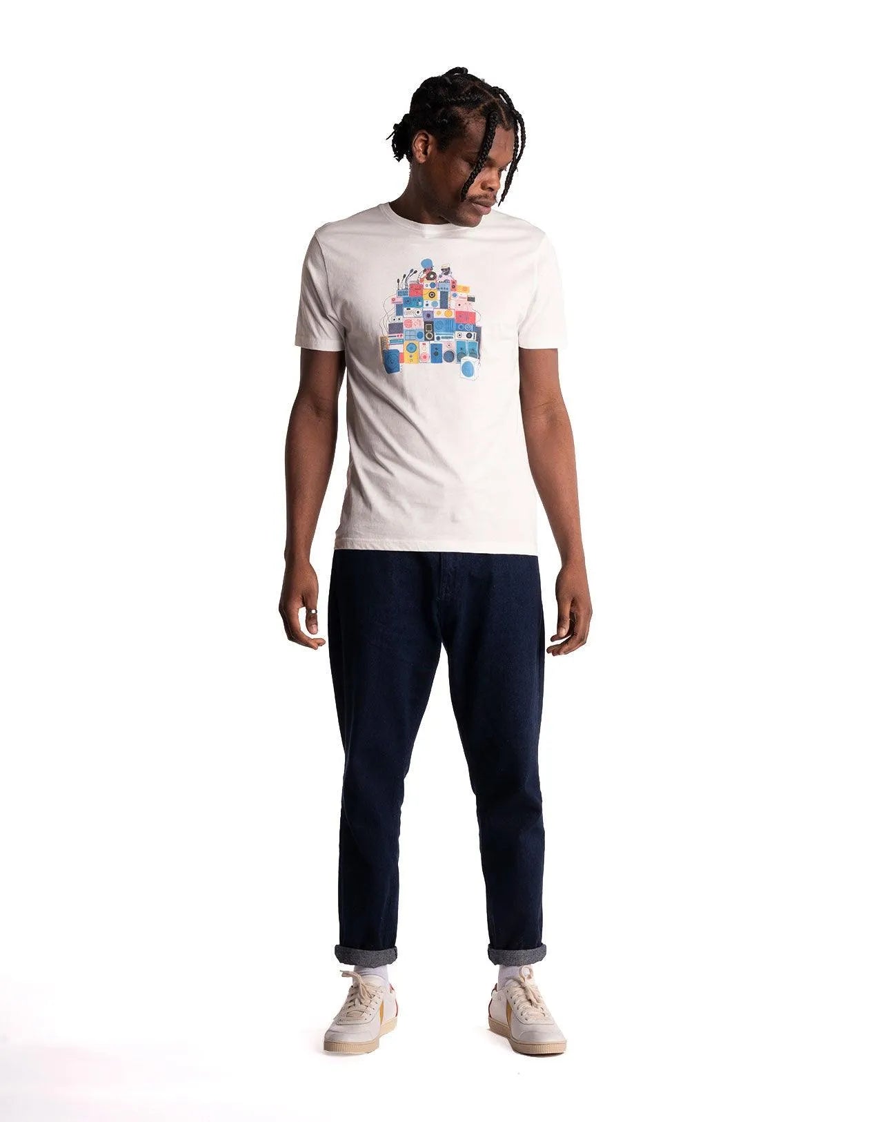 Camiseta Beat - ECRU