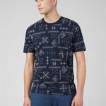 Camiseta Ben Sherman Navy Geo Print - ECRU