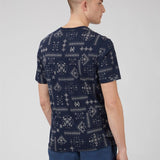 Camiseta Ben Sherman Navy Geo Print - ECRU