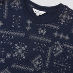 Camiseta Ben Sherman Navy Geo Print - ECRU