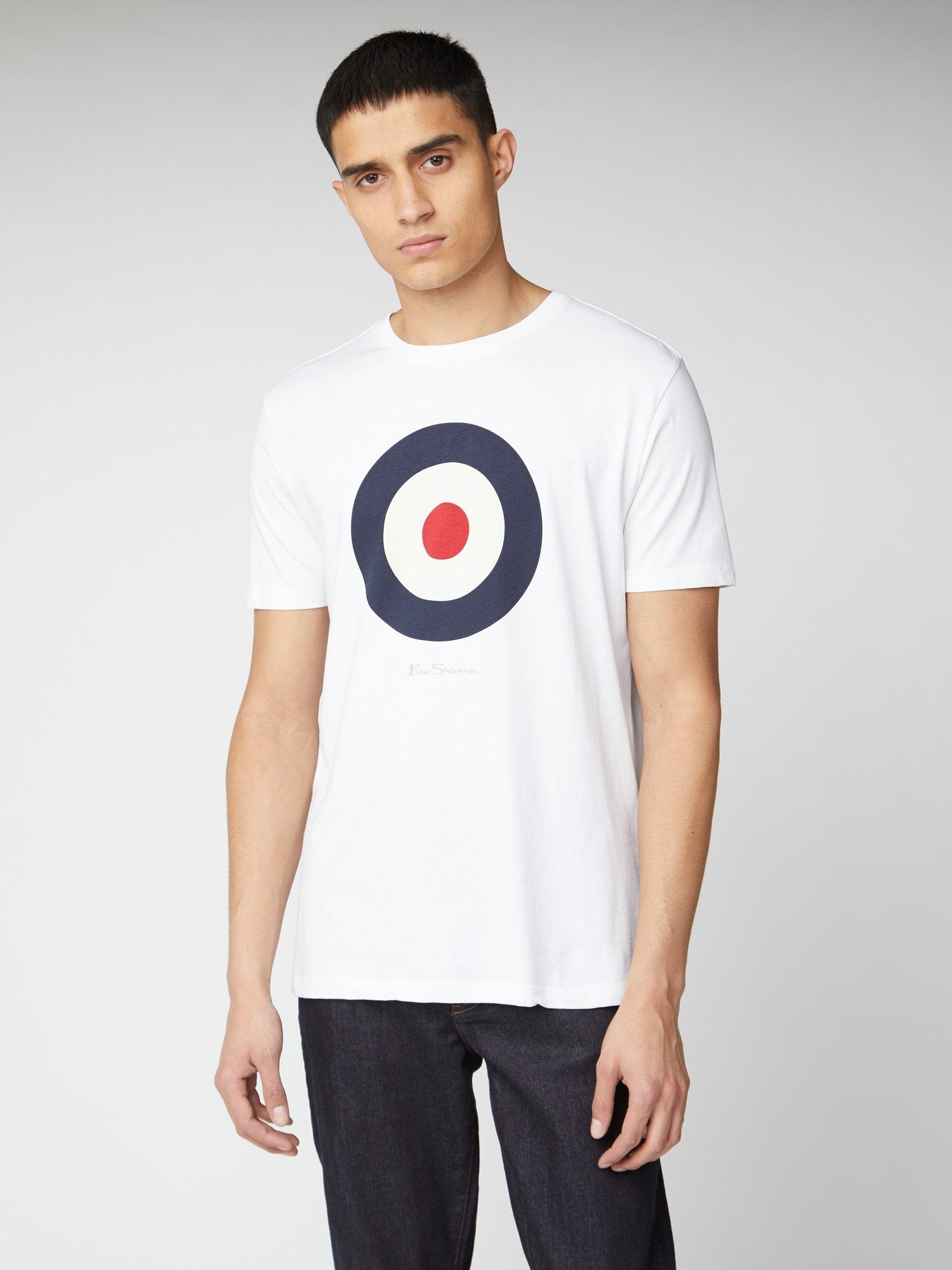 Camiseta Ben Sherman Signature Target Blanca - ECRU