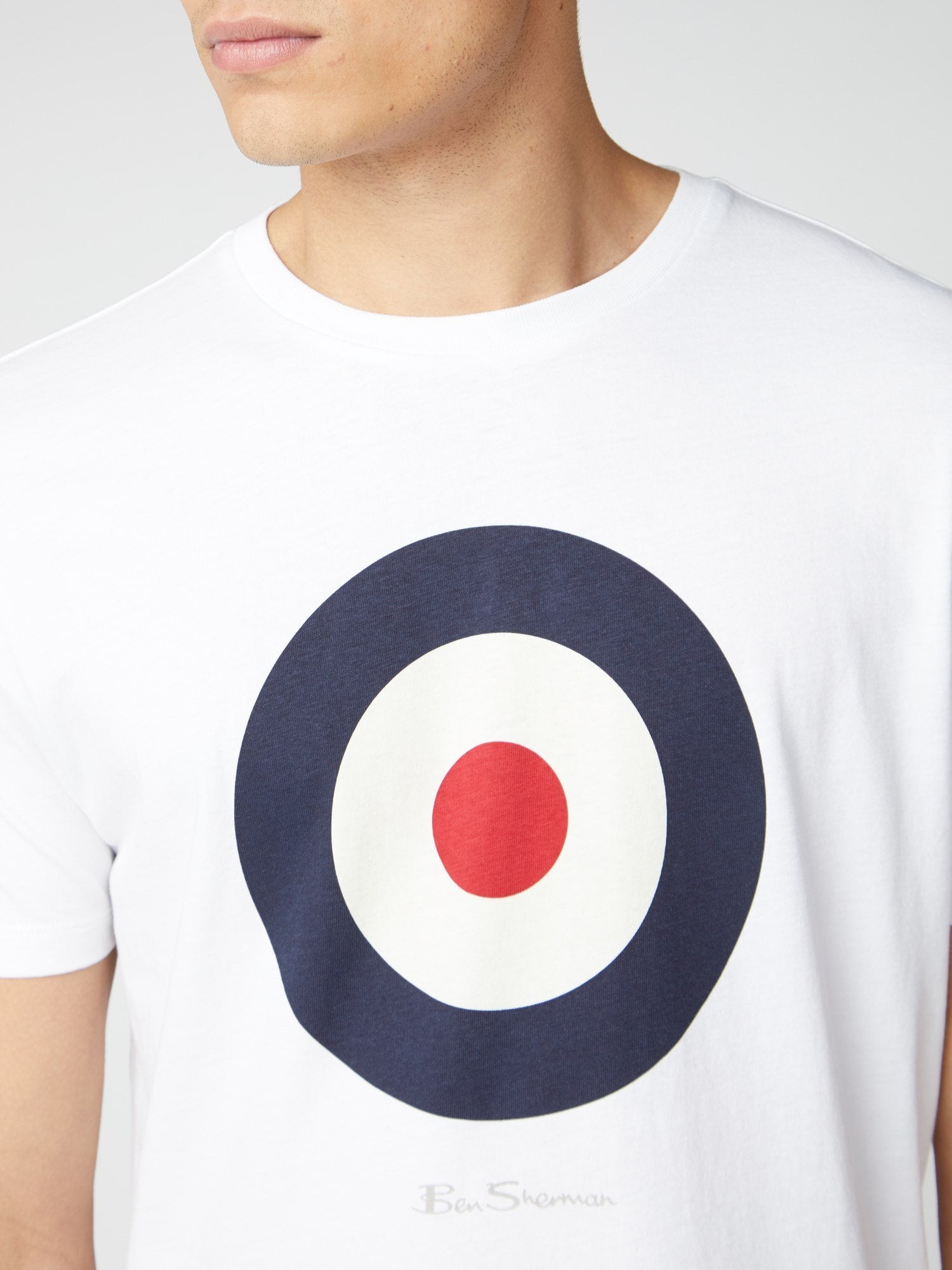Camiseta Ben Sherman Signature Target Blanca - ECRU