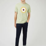 Camiseta Ben Sherman Signature Target Pistachio - ECRU