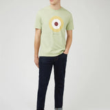 Camiseta Ben Sherman Signature Target Pistachio - ECRU