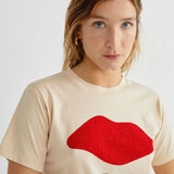 Camiseta Beso Shell - ECRU