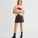 Camiseta Beso Shell - ECRU