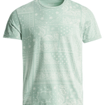 Camiseta blanca con print allover - ECRU
