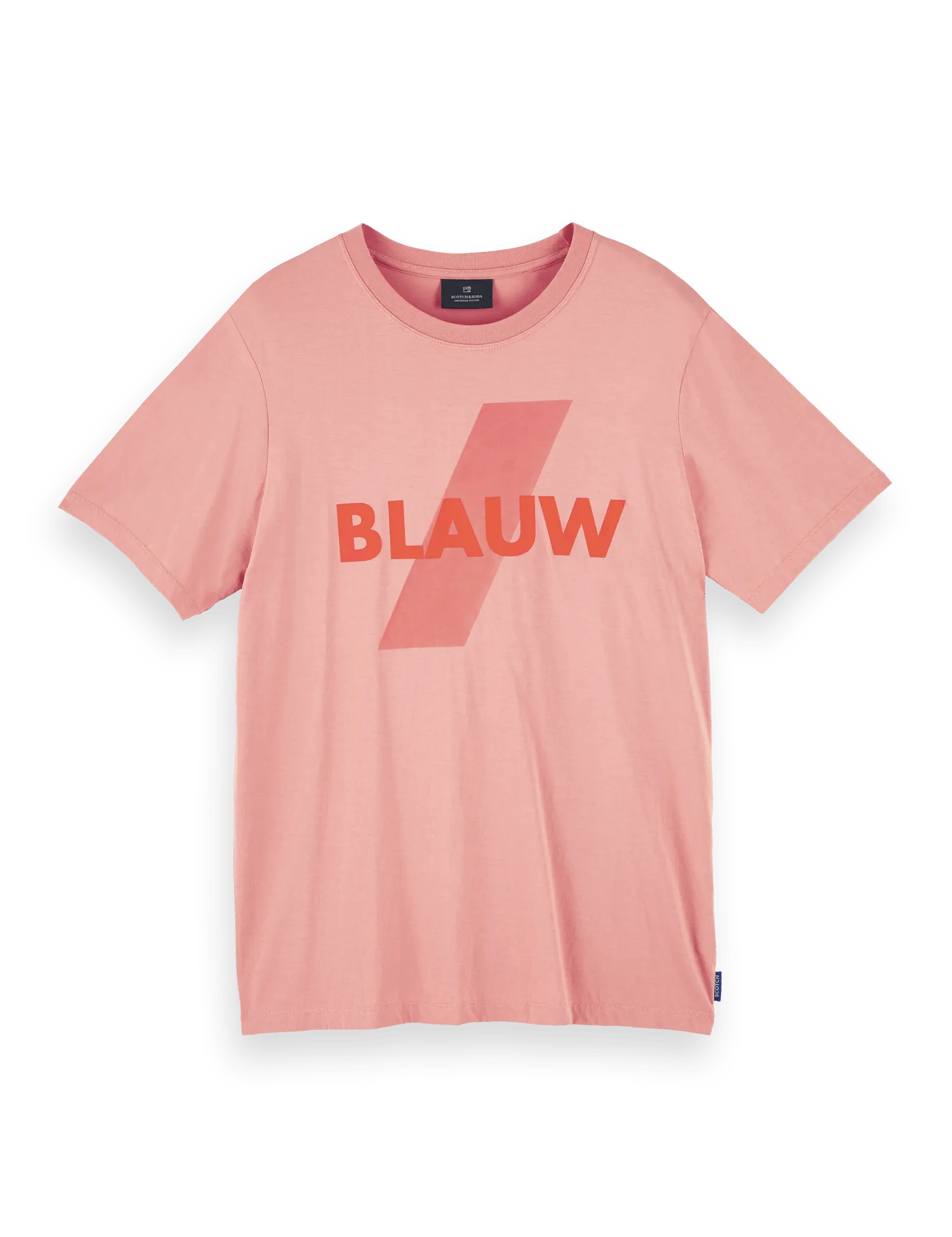 Camiseta Blauw de manga corta en algodón de cultivo responsable - ECRU