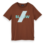 Camiseta Blauw de manga corta en algodón de cultivo responsable - ECRU