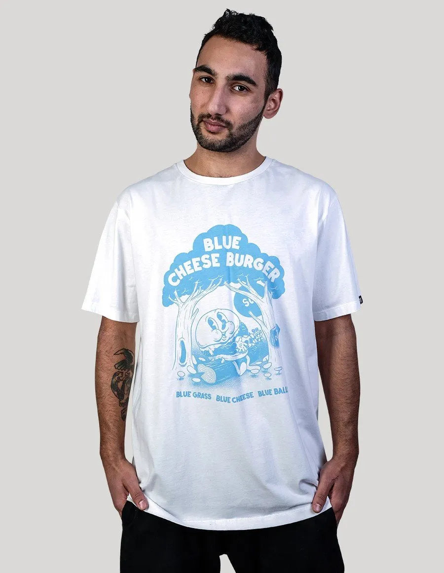 Camiseta Blue Cheeseburger - ECRU