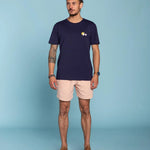 Camiseta Booble Gum Marine - ECRU