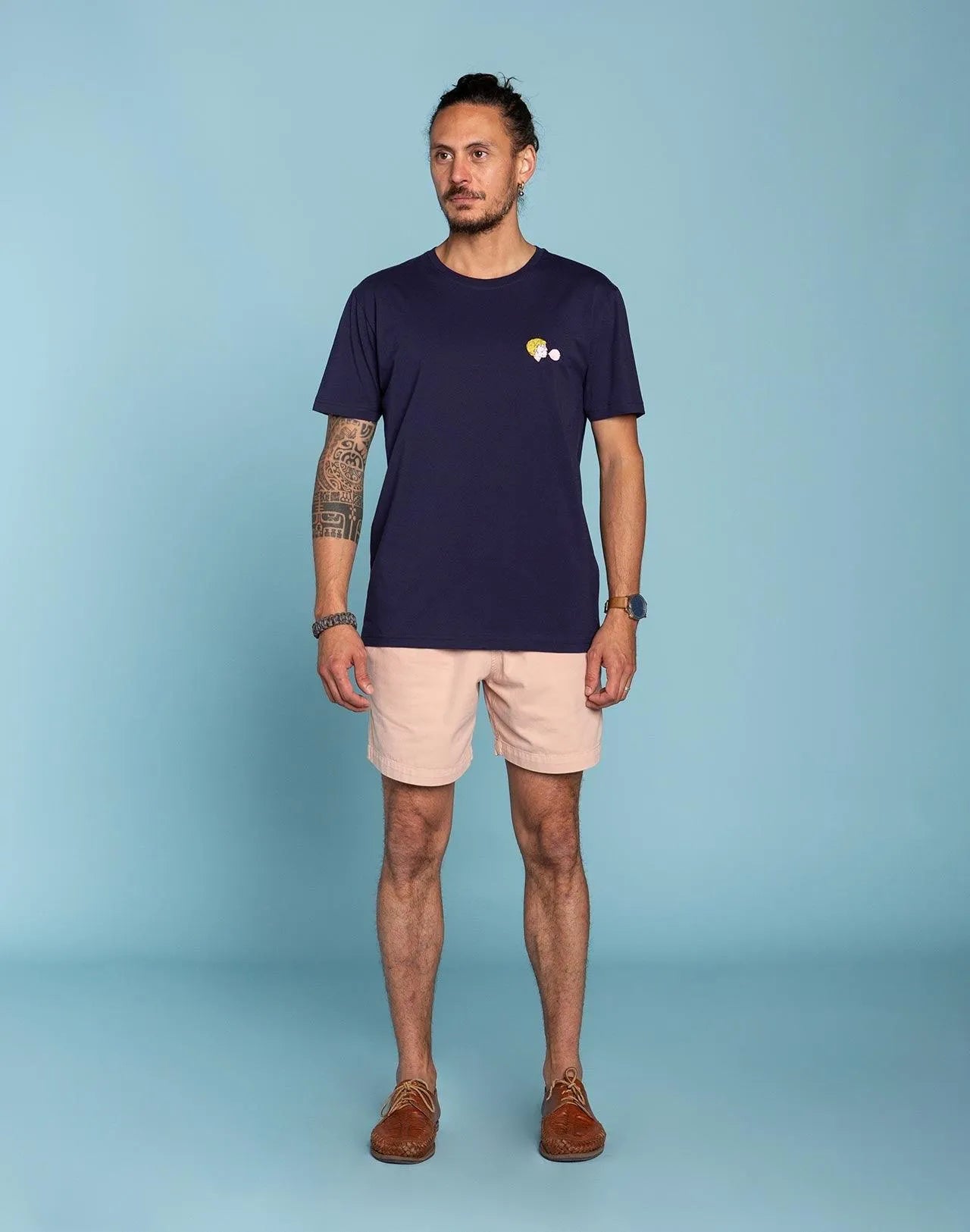 Camiseta Booble Gum Marine - ECRU