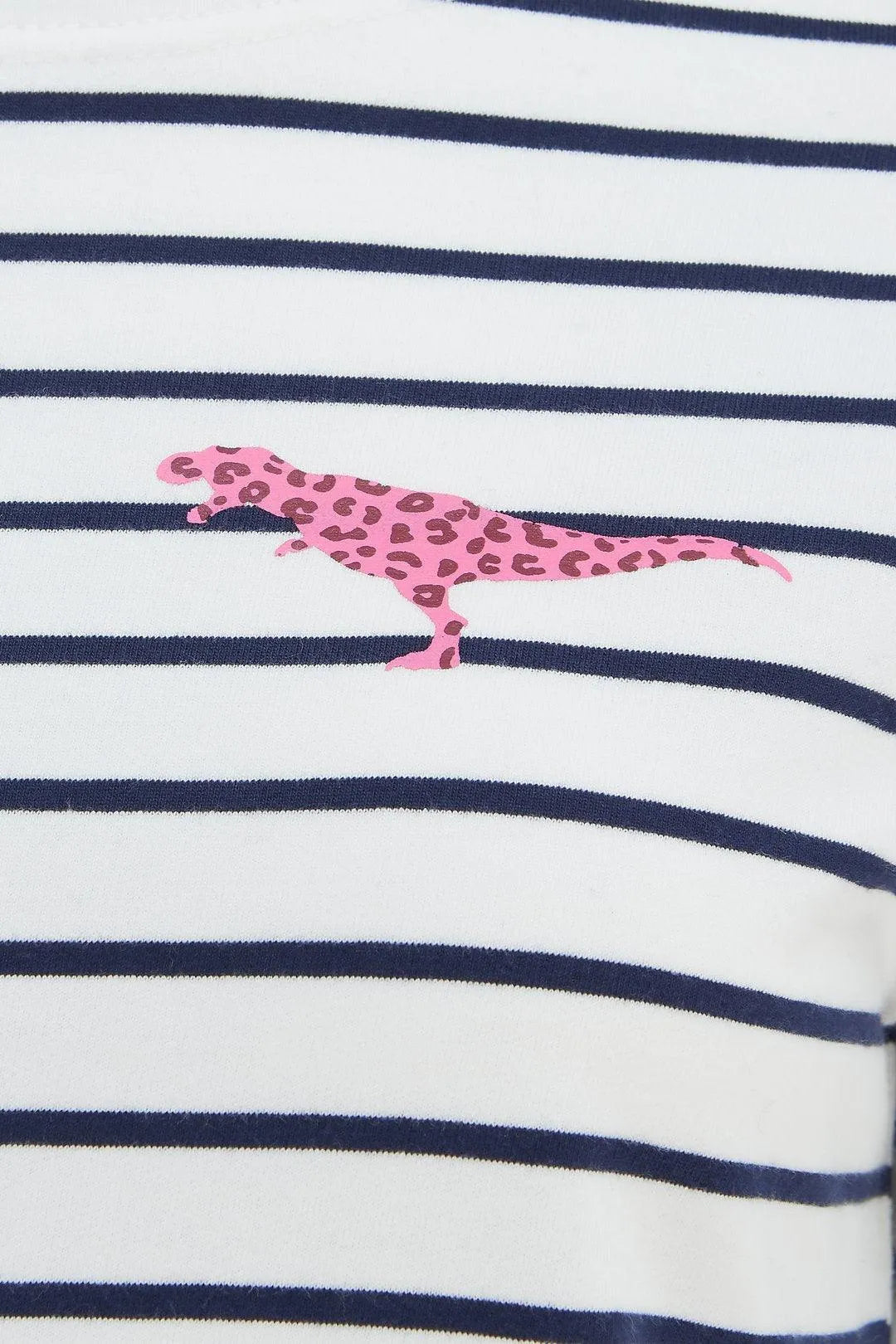 Camiseta Brighton Breton Blanco roto Azul marino Dinosaurio salvaje - ECRU