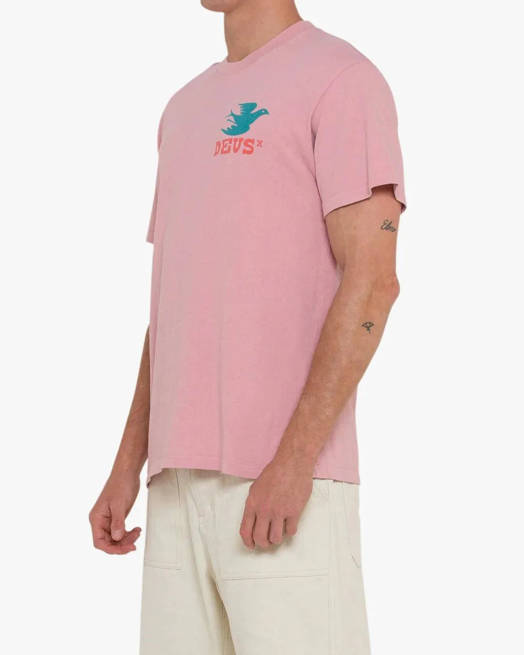 Camiseta Budgies Zephyr Pink - ECRU
