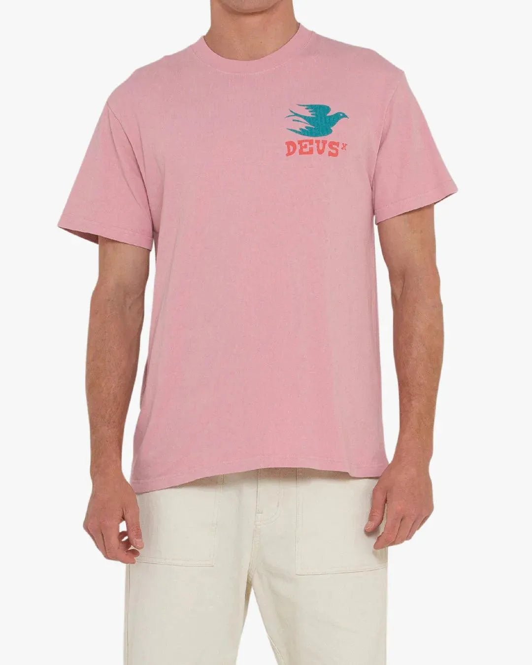 Camiseta Budgies Zephyr Pink - ECRU