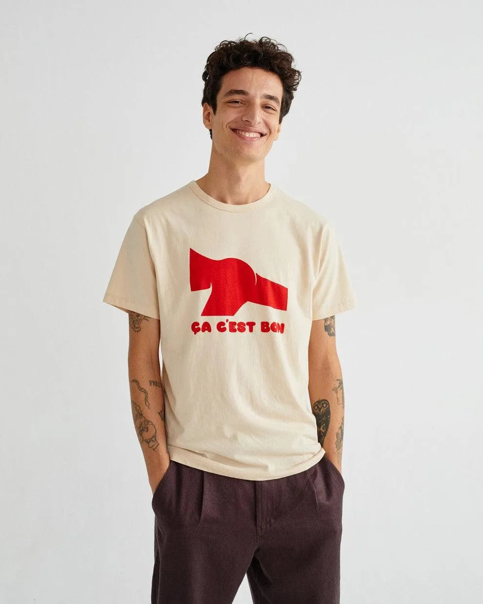 Camiseta Ça C'est Bon - ECRU